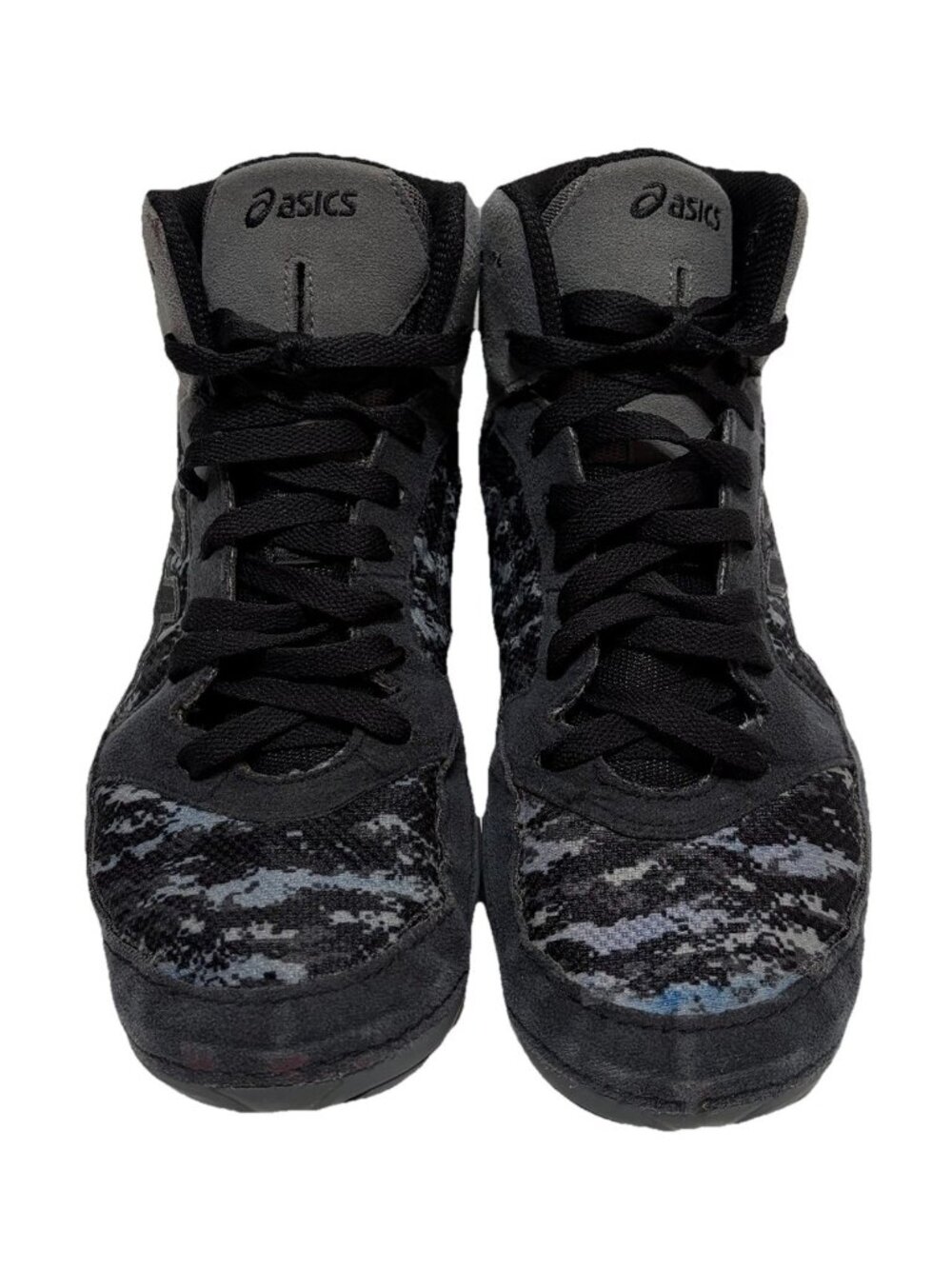 Asics Snapdown Wrestling Shoes Combat MMA Black Gray Camo Men’s US Size 9